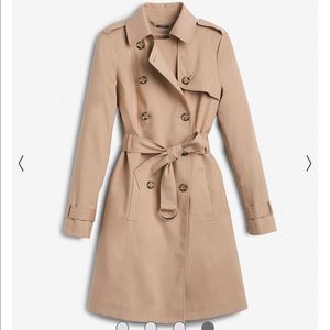 WHBM Double-Breasted Trench Coat